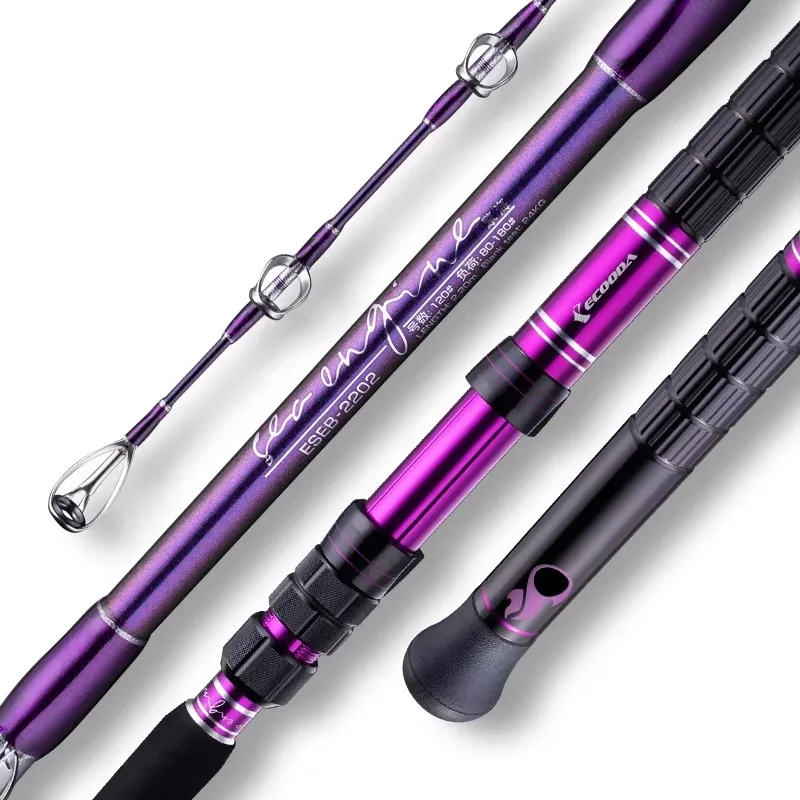 

【Popular】ECOODA Manufacturer OEM ESEB Boat Rod Light Bottom Fishing Rod for Electric Fishing Reel 1.9M 2.2M 2.4M