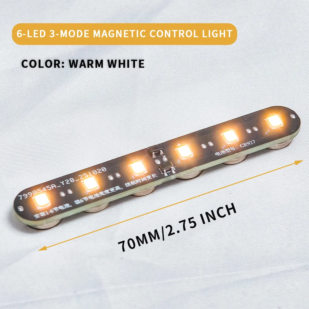 6/8-Watt Magnetic Control Led Lamp High Brightness Wireless Lights for Diy Modeling/Gun-dam/Dollhouse Decoration with Battery