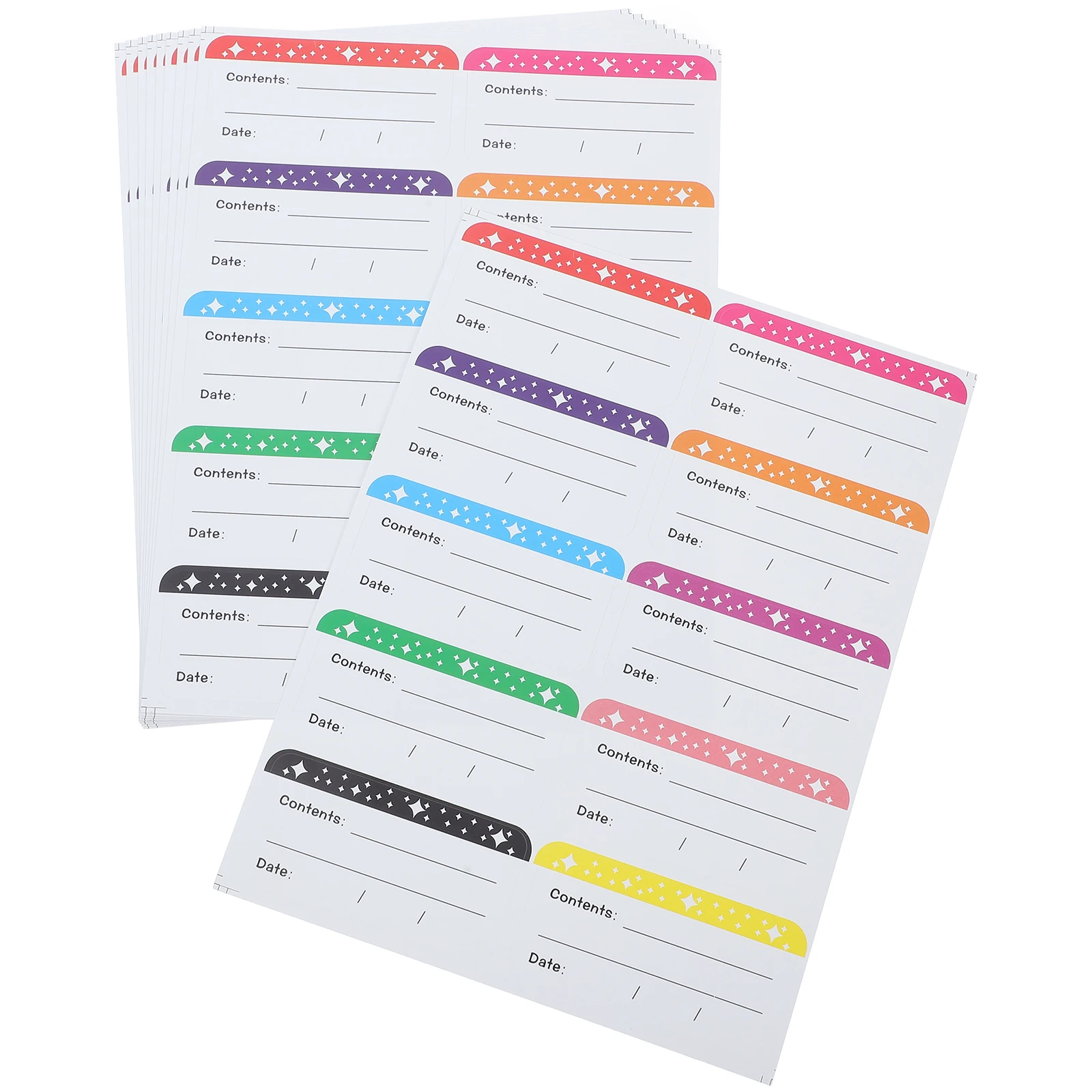 

50 Sheets Food Labels Food Date Labels Stickers Stickers Freezer Storage Pantry Container Tags Removable Adhesive