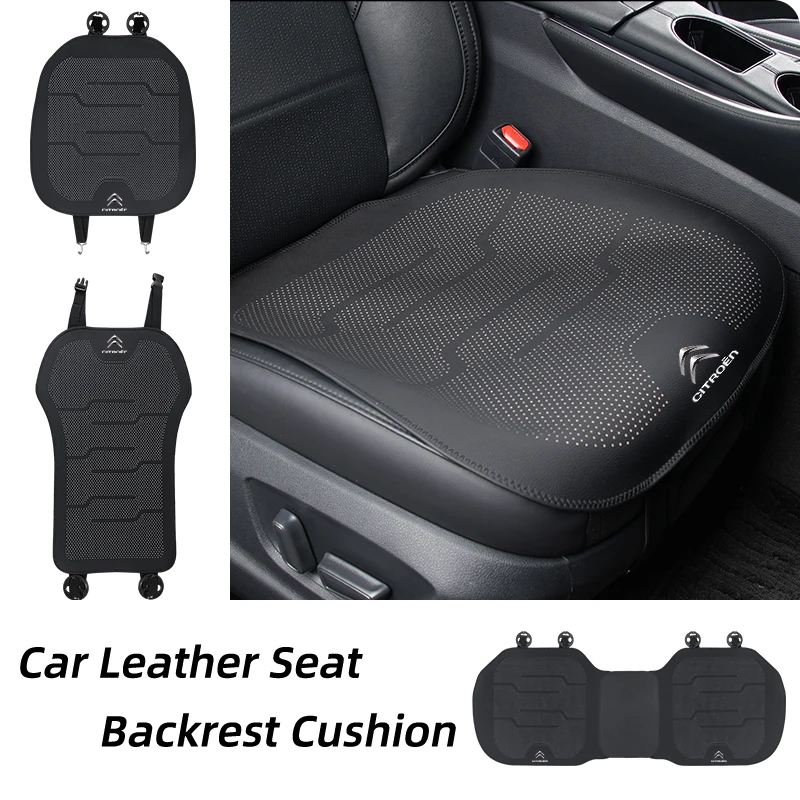 Car Front Rear Seat Cover Cushion Backrest Protective Mat Accessories For Citroen C4 C3 C5 C1 C2 C-Elysee Berlingo Picasso Jumpy