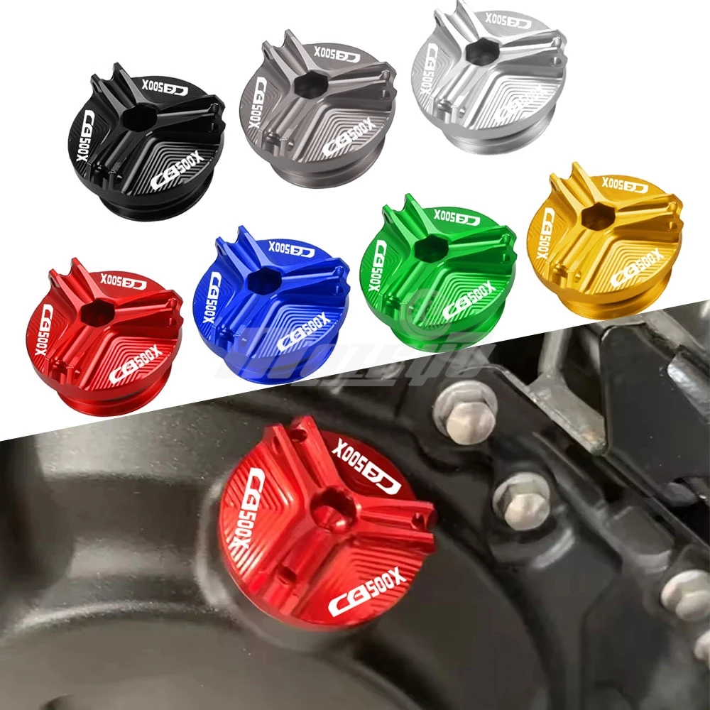 

For Honda CB500X CB 500X CB500 X 2013-2023 2024 2025 Motorcycle Aluminum Engine Oil Filler Cover Oil Filter Cover Accessories