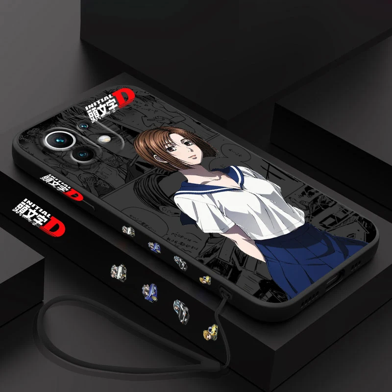 Чехол для телефона Initial D Fujiwara Takumi для Xiaomi 14, 13, 12, 11, 10 T Pro, ультра легкий, зеркальный, левый шнур, мягкий чехол