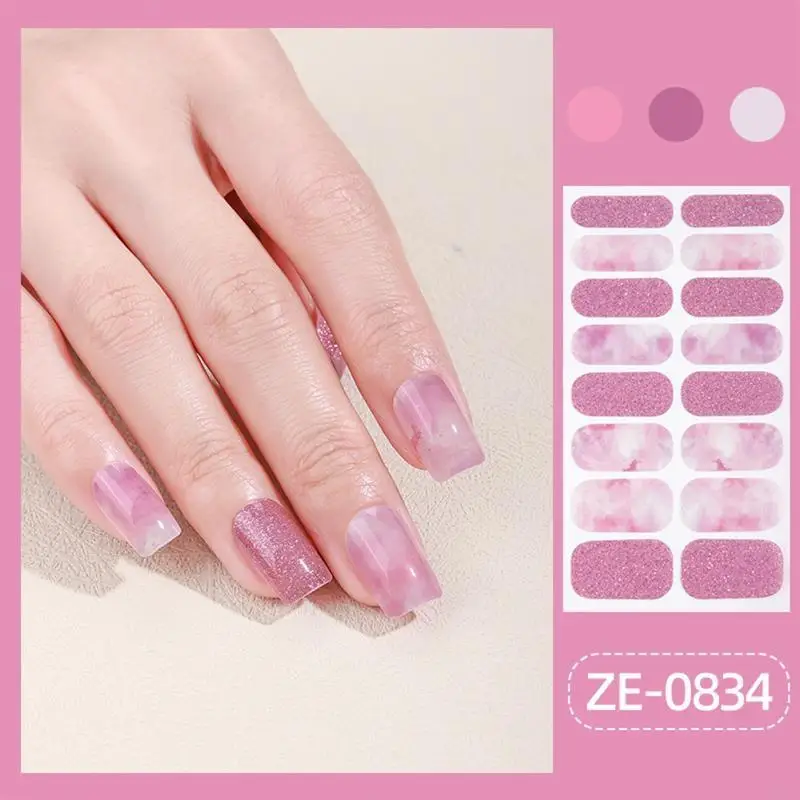 Decalcomanie per unghie G99E Adesivi a più disegni resistenti all'usura per donne