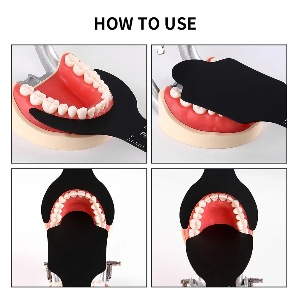 Dental Oral Imaging Black Background Palatal Contrast Photo Kit for Shade Matching and Documentation