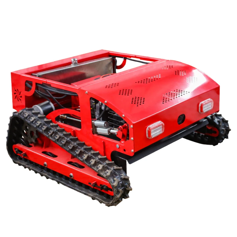 

Small gasoline remote control lawn mower crawler high horsepower household grass shredder