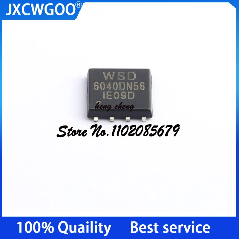 10PCS 100%New Original WSD6040DN56 6040DN56 DFN-8-EP(6.1x5.2) N-channel 60V 36A field effect transistor (MOSFET)