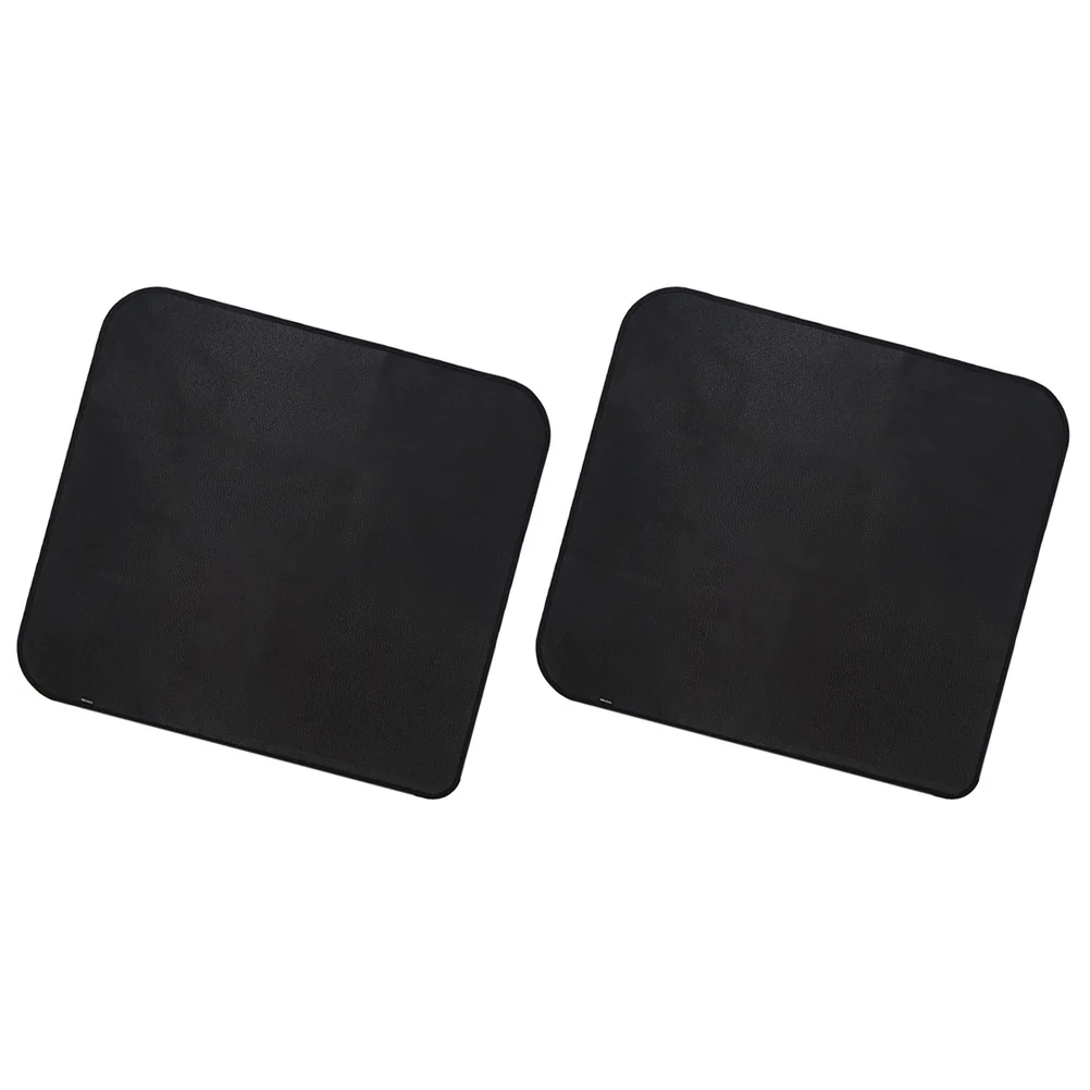 2개 캠핑 방화 매트 접이식 야외 열 차단 패드 바베큐 내화 담요 미끄럼 방지 열 차단 매트