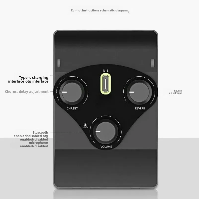 Acoustic Guitar Pickup N1 Electric Box Acoustic Guitar Smart Bluetooth Shock Connection Speaker with Effect Device