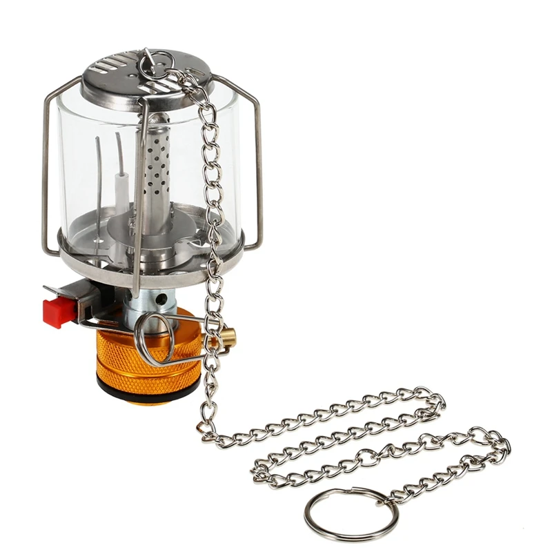 Outdoor Camping Gas Lantern Piezo Ignition Portable Mini Gas Tent Lamp Light Camping Equipment Cooking Accessories