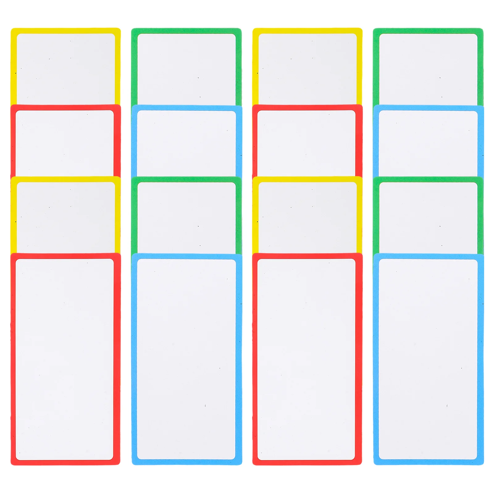 36 Pcs Blank Card Magnetic Name Tape Label Stickers Coated Paper Dry Erase Labels Food Marking