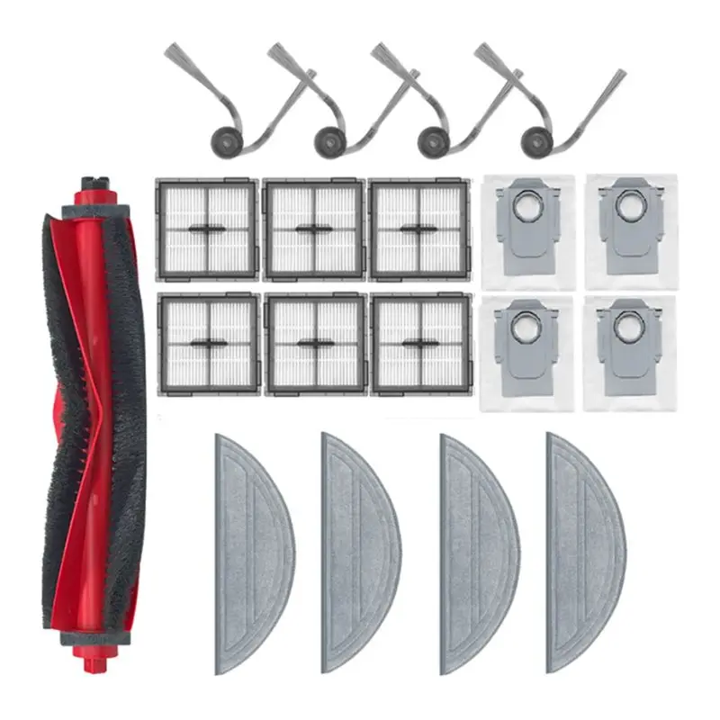 

Комплект сменных аксессуаров X11A из 19 предметов: основная и боковые щетки, фильтры, насадки для влажной уборки, мешки для сбора пыли для робота-пылесоса Roborock Q10 VF / Q10 VF+