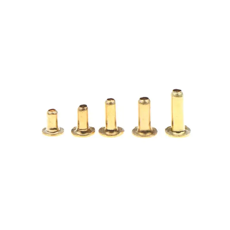 1000 Stück M0.9 M1.3 M1.5 M1.7 Durchgangsnieten, hohle Ösen, messingbeschichtete Metallnägel für Leiterplatten (Packung mit 1000 Stück) – Detail 6