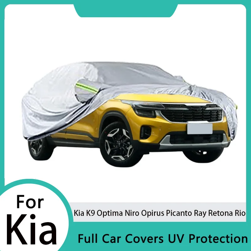 

Full Car Cover Outdoor Sun Snow Rain Ice Dust Prevent Cover Windproof For Kia K9 Optima Niro Opirus Picanto Ray Retona Rio