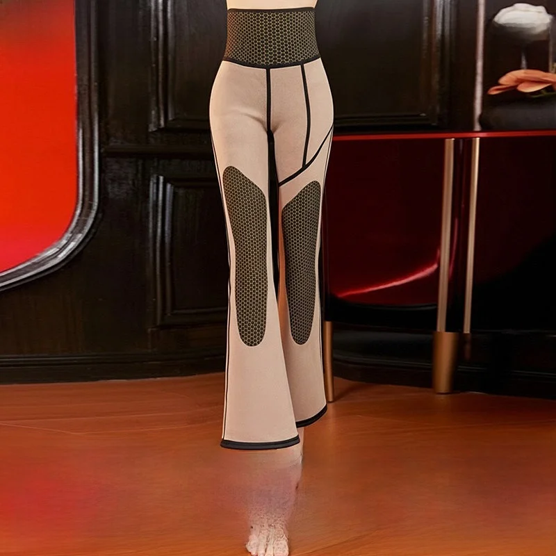 

Thickened Fleece High Waist Black Leggings Women's Winter Casual Pants Long Trousers Nylon Spandex Fiber Online Exclusive