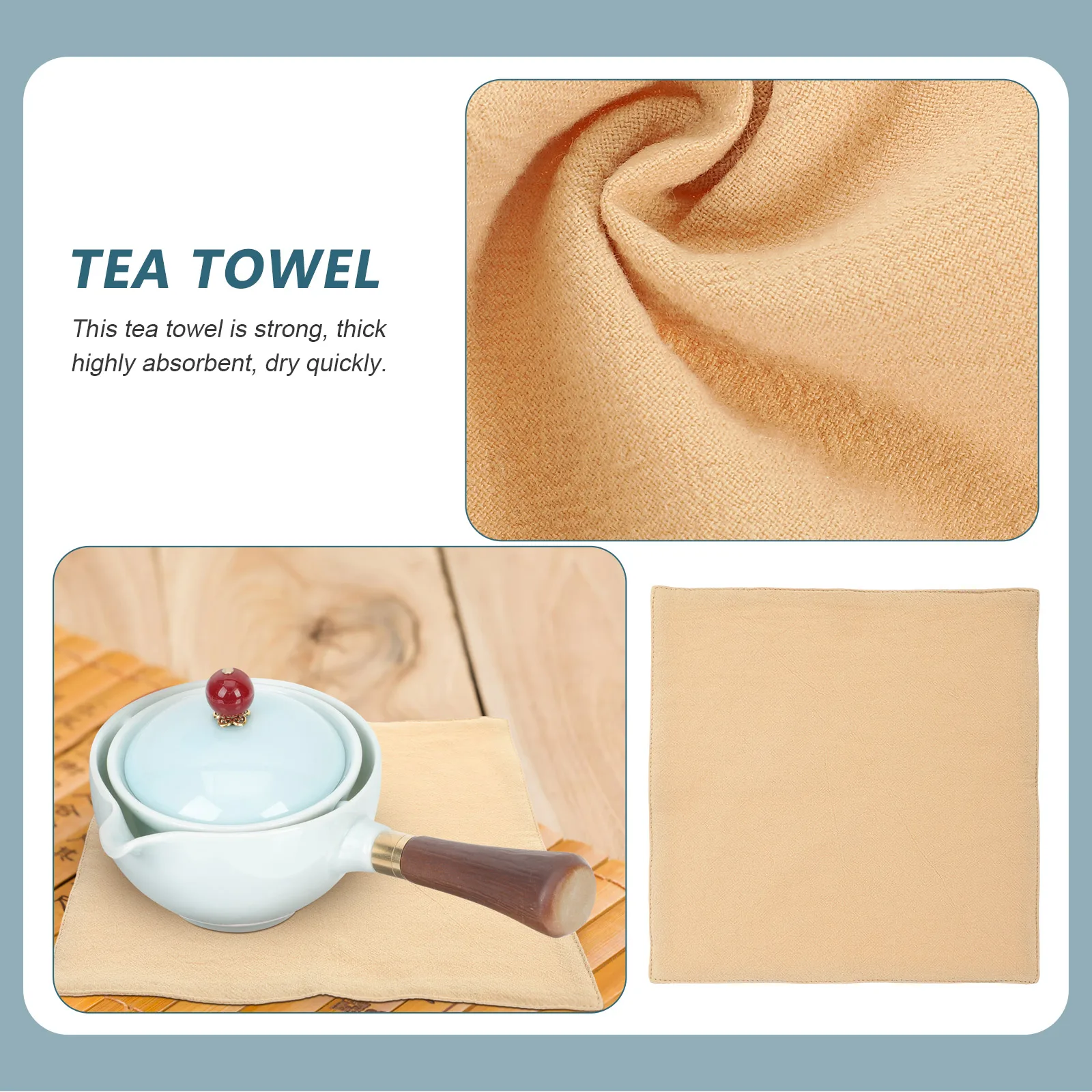 

Thickened Cotton Linen Tea Towel Kitchen Dish Cleaning Rag Water Absorbent Supple Household Dishcloth Towels For Home Kung Fu