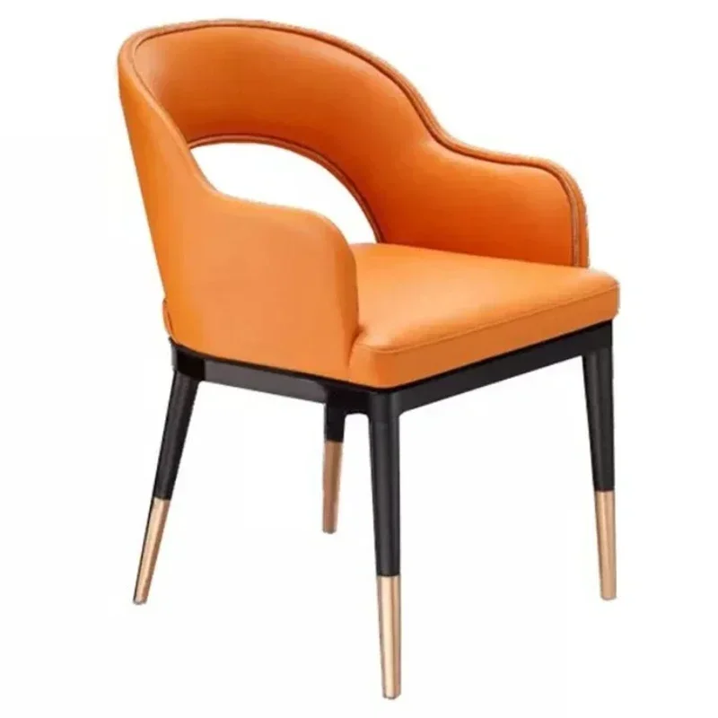 Simple and modern hotel clubhouse solid wood dining chair, furniture sales department negotiation