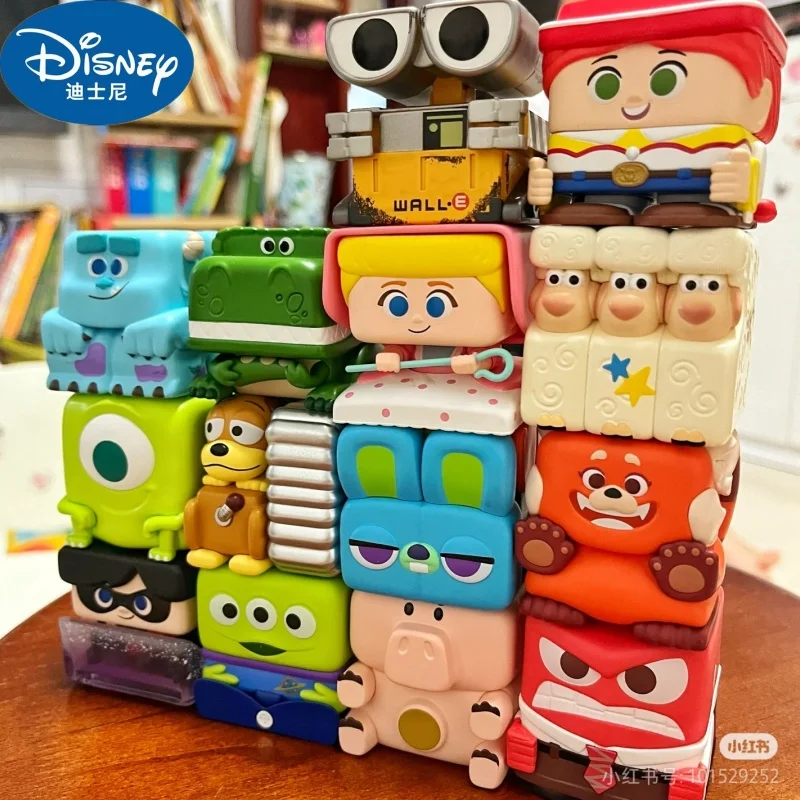 New Hot Disney/Pixar Pop Cube - 3 Series Figures Mystery Box 1pc/9pcs Blind Box Model Cute Figurine Toy Action Figure Kids Gifts