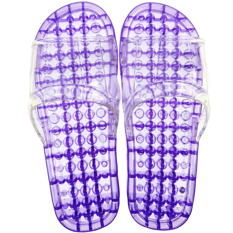 

Unisex Couple Summer Breathable Massage Slippers Hollow Quick-Dry Bath Shower Lightweight Non-Slip Plastic Indoor Sandals 슬리퍼