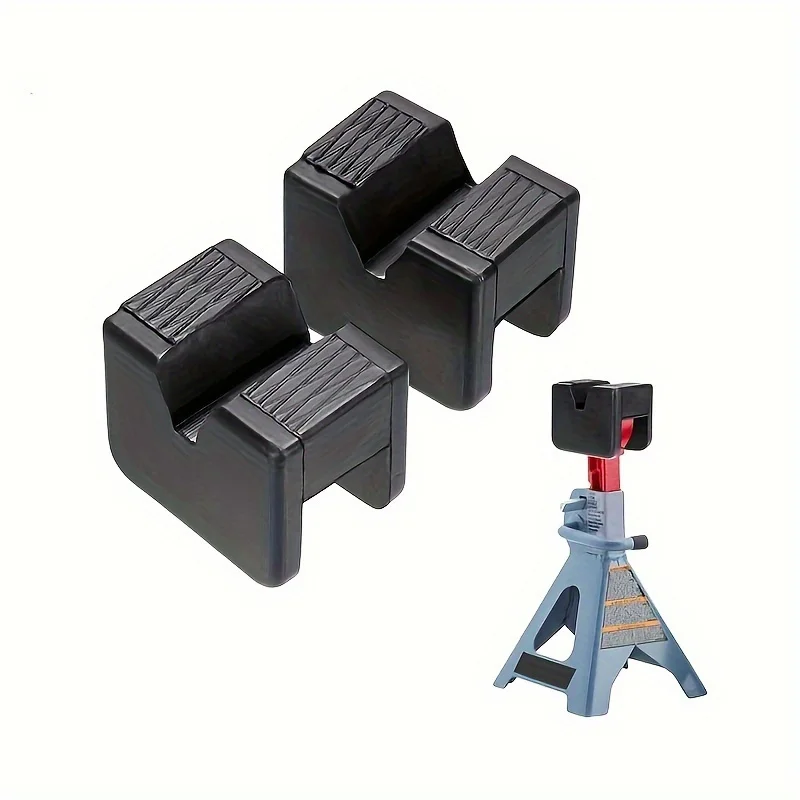 2pcs Universal Car Jack Pad Body Lift Stand Rubber Block Frame Rail Adapter Protector Off Road Automotive Accessories