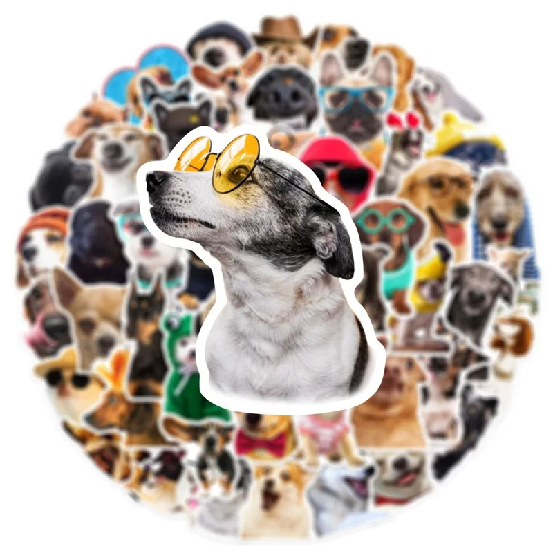 10/30/50PCS Cartoon Life Dog Children\'s PVC Sticker Aesthetic Decoration Scrapbooking Stationery School Supplies for Kids