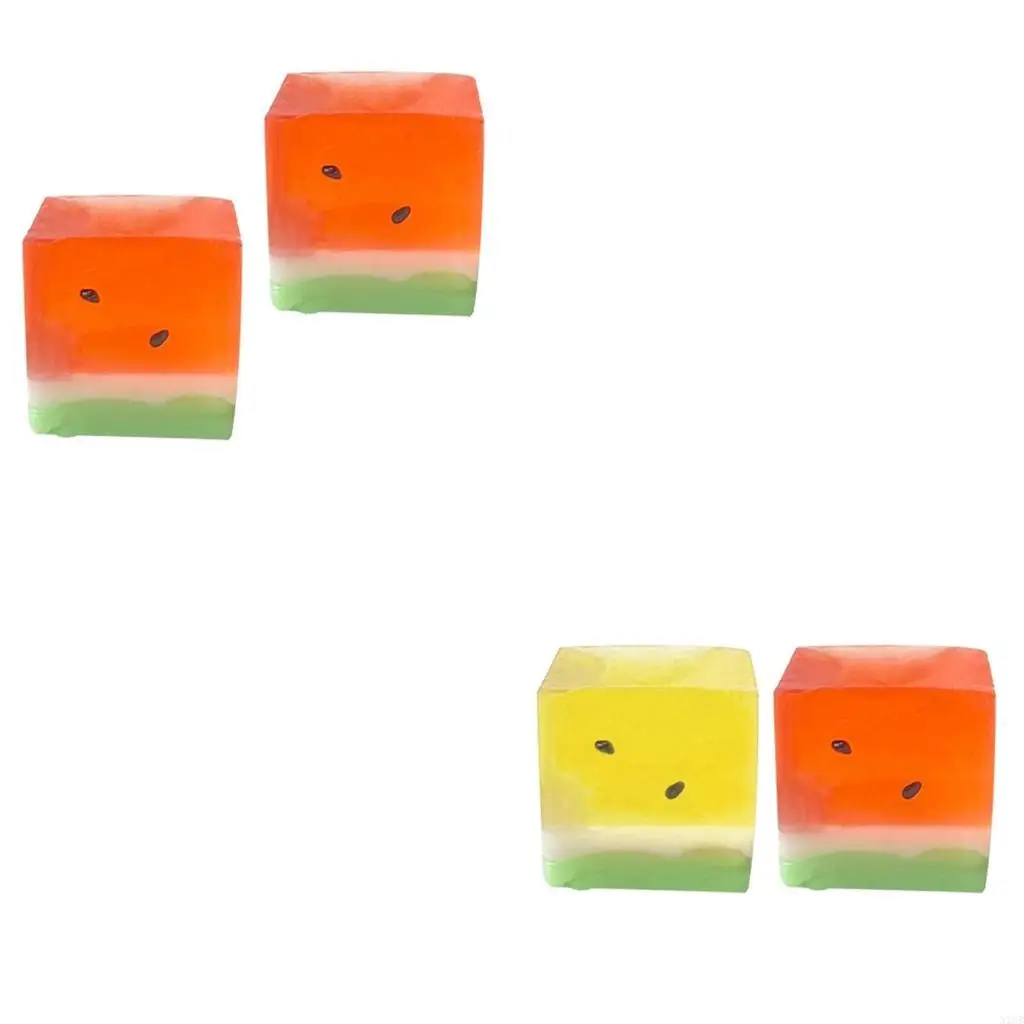 수박 모양 스트레스 릴리프 짜기 장난감 2 개 느리게 떠오르는 사무실 책상 짜기 가능한 놀이 셋, 불안 완화