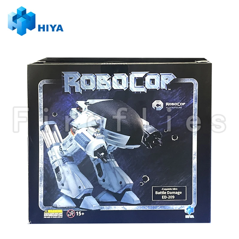 1/18 HIYA 4-calowa figurka Exquisite Mini Series RoboCop ED-209 Battle Damaged Anime Model Zabawka