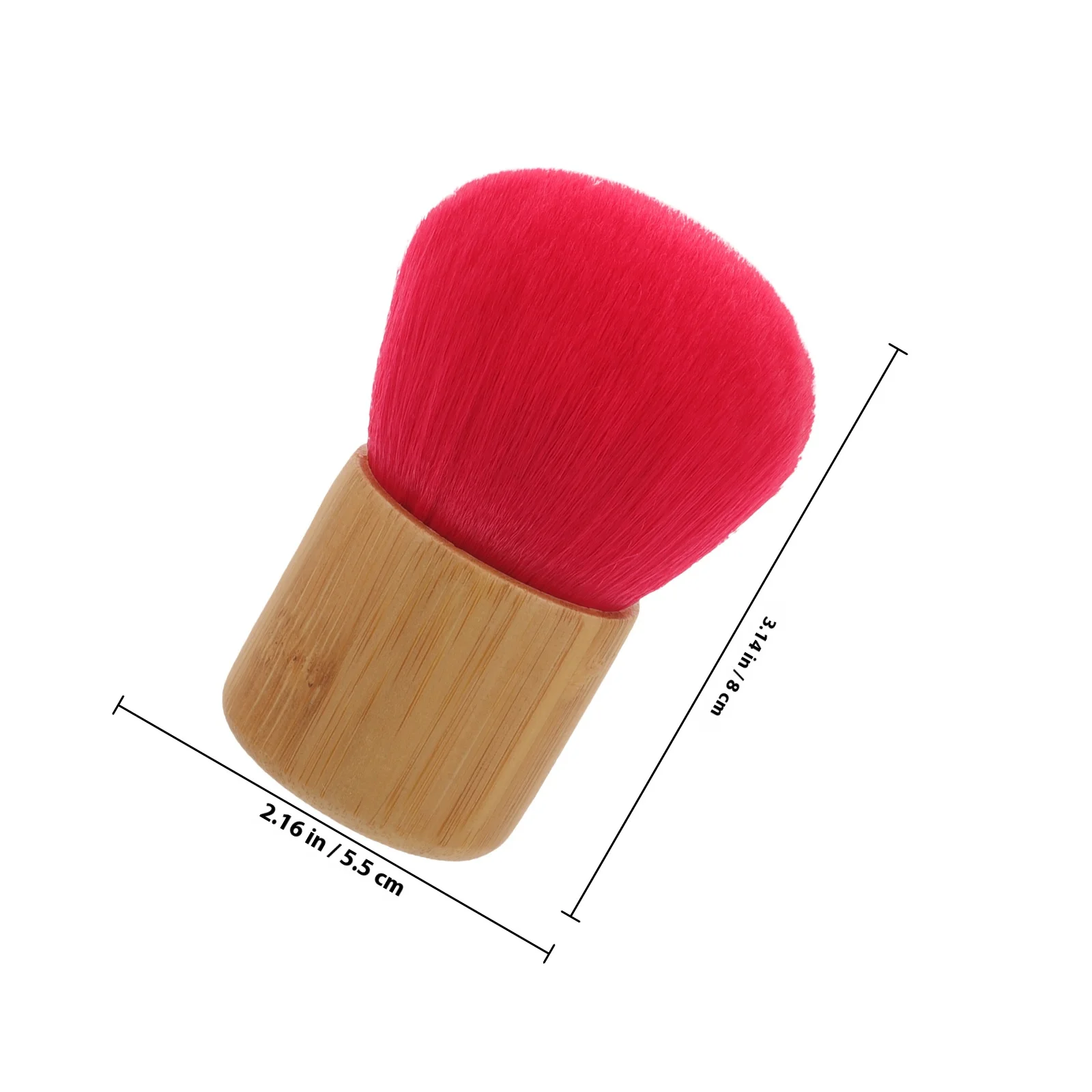 Pennello per cipria in polvere Pennello per trucco morbido in fibra sintetica per la impostazione del viso Strumenti da viaggio per fard Kit professionale per fard