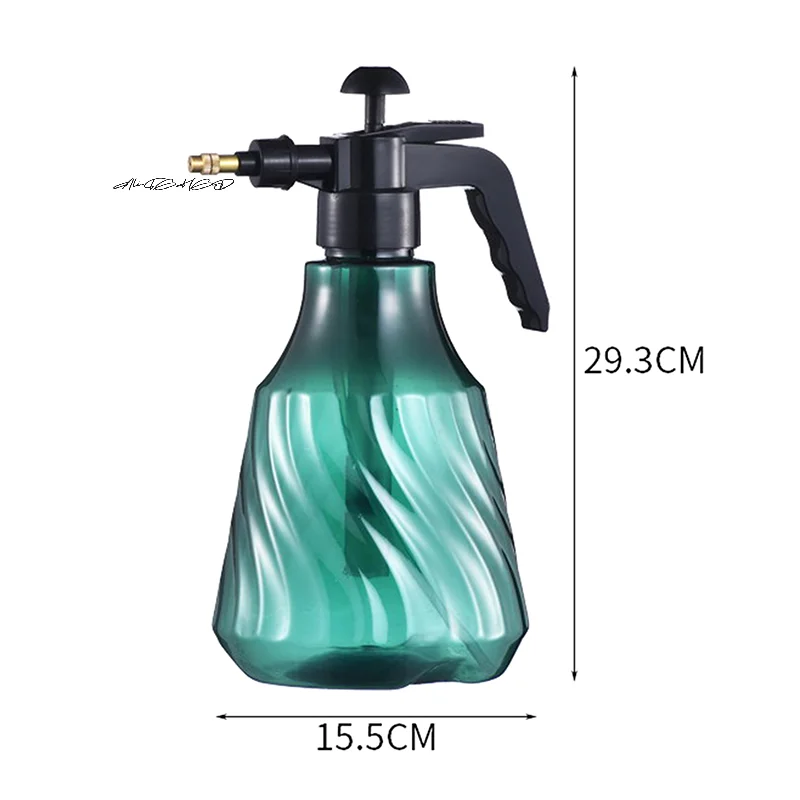 Pote de rega de jardim com bico de spray de pressão de ar, pulverizador de plantas de flores, padrão de coluna, garrafa de spray para irrigação