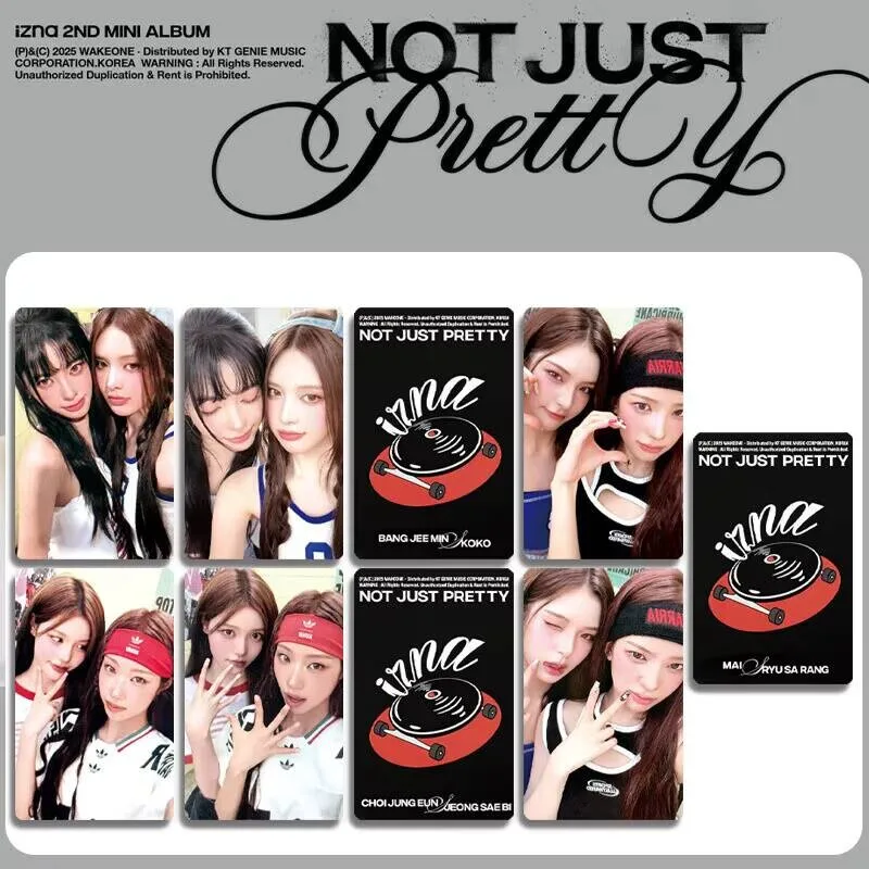 Kpop 6pcs/set IZNA Album “not Just Pretty” Postcards Special Edition Cards Photo Cards Jungeun Koko Jeemin Fan Collector Cards
