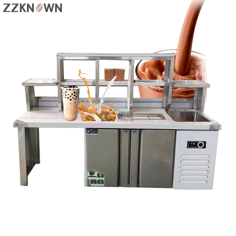 Bancone bar per tè a bolle Bar d'acqua commerciale Barretta da tè al latte Caffetteria Bancone bar Design personalizzato