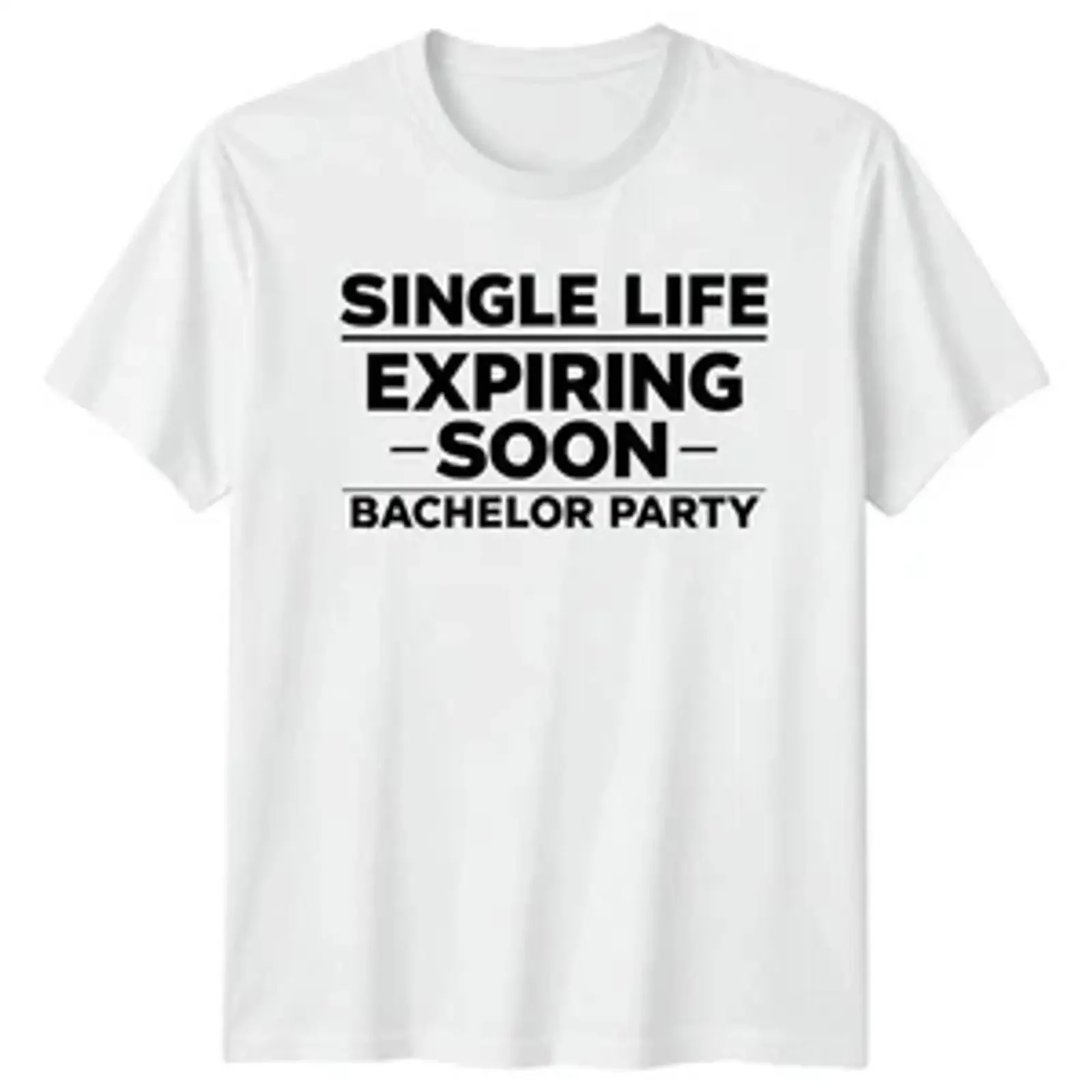 Single Life Expiring Soon Junggeselle Herren T Shirt Bräutigam Junggesellenabschied Geschenk für vintage Washed Stretched homme