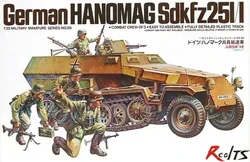 TAMIYA MODEL modele wojskowe w skali 1/35 # 35020, niemiecki Hanomag Sd.Kfz.251/1