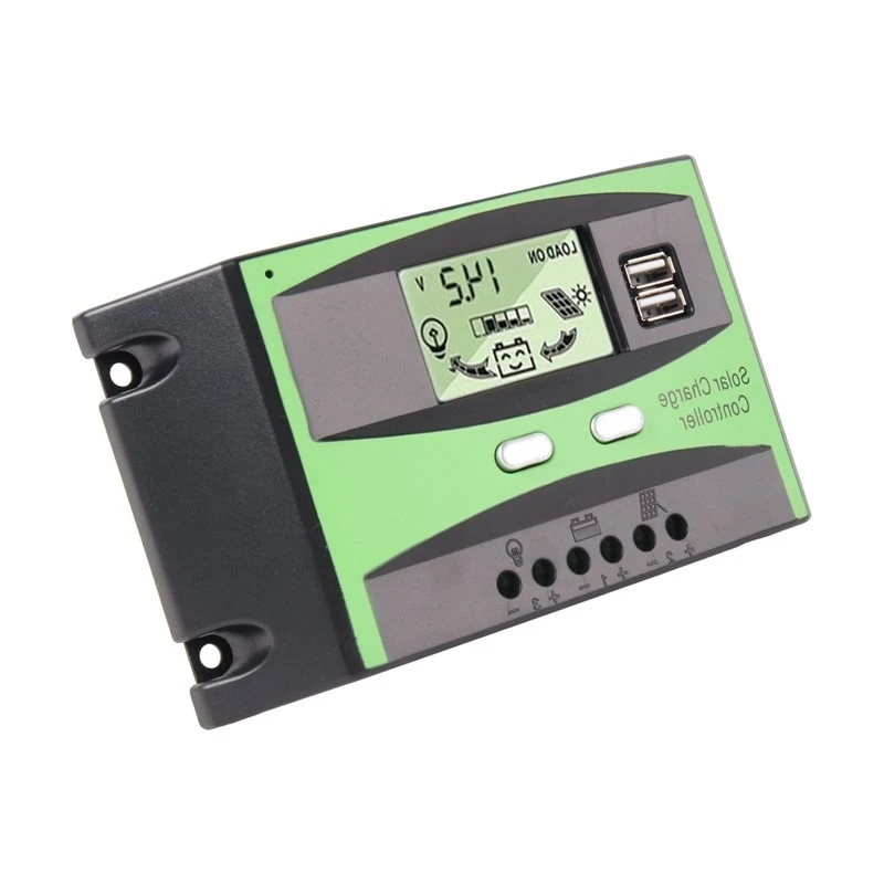 Best-MPPT Solar Charge Controller 12V/24V 40A Auto Solar Panel Charger Regulator With LCD Display Dual USB Port Load Output
