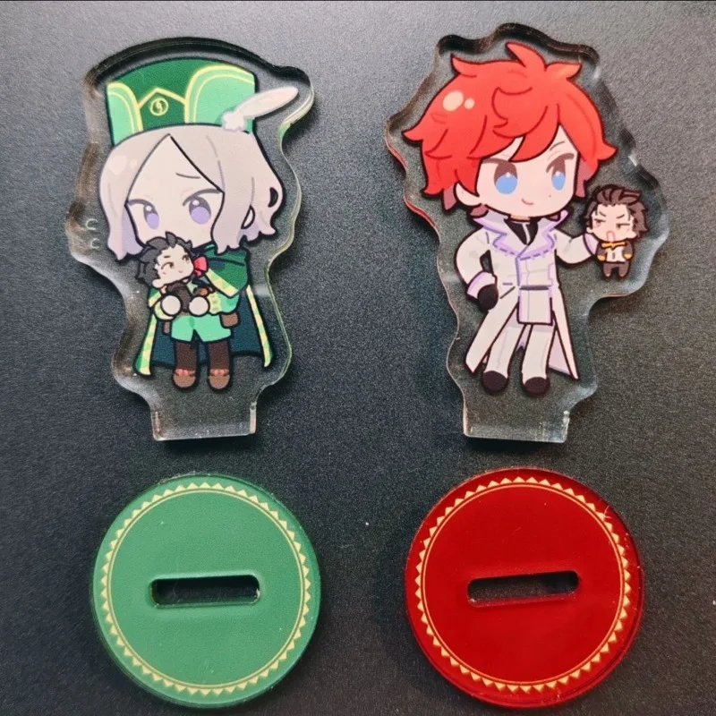 Re Zero Starting Life in Another World Anime Keychain Roswaal Figure Acrylic Stand Desktop Decoration Accessories Friends Gift