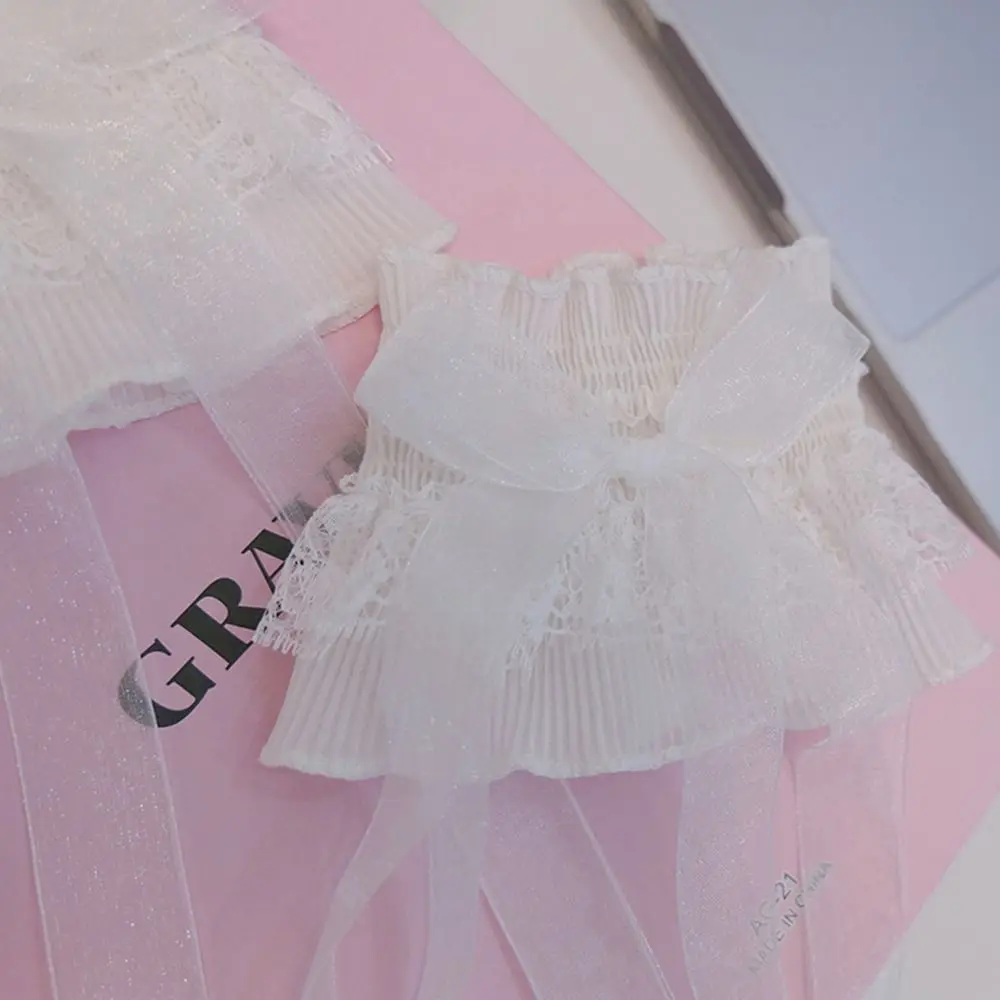 Arm Warmers Bowknot Arm Sleeve Hand Sleeve Ruffled Floral Layered Lace Arm Cover Elastic Oversleeves Wrist Cuffs Bridal view 2