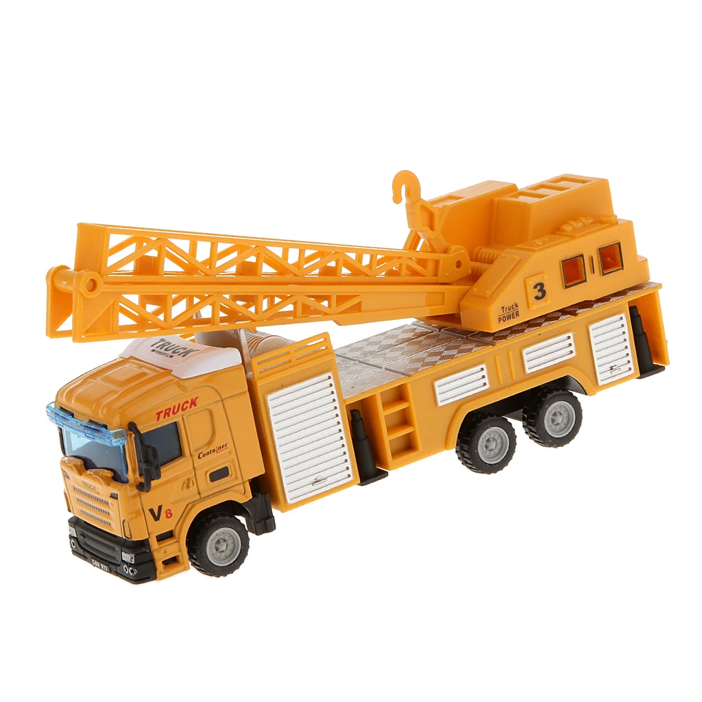 1:64 Crane Lifter die casting Telescopic Truck Construction Vehicle