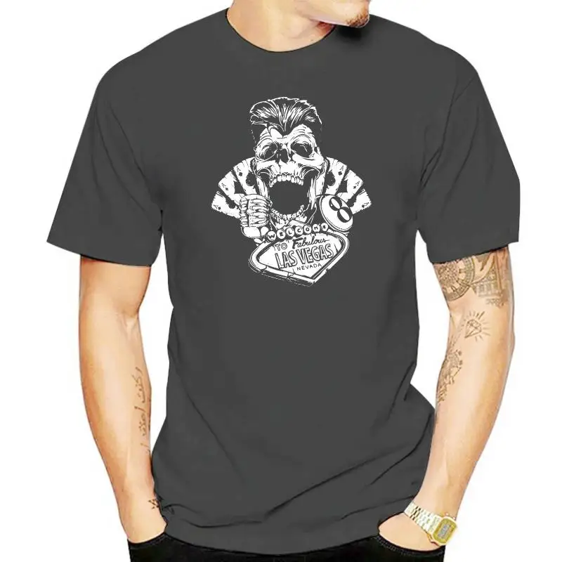 Skull Greaser Rockabilly Vegas Vintage Gambler Dtg Neues Unisex-T-Shirt Individuell bedruckte personalisierte T-Shirts Shirt Design Website