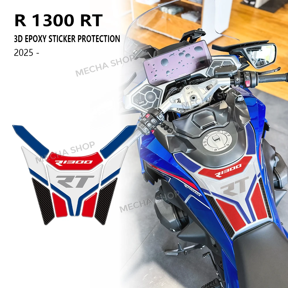 

Комплект 3D-наклеек на бак, импульсный альпийский белый мотоцикл, защитная наклейка для R 1300 RT, тройной черный R1300RT 2025-