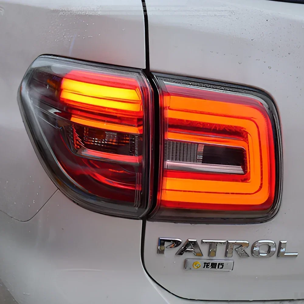 Модернизированные автомобильные задние фонари в сборе для Nissan Patrol Y62 2012-2018, светодиодные задние фонари, мигающие задние фонари, аксессуары