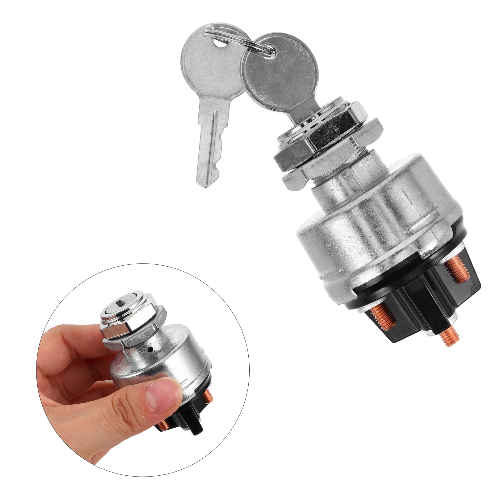 

Ignition Switch Agricultural Vehicle Keys Zinc Alloy Chrome Plating Starter Assembly