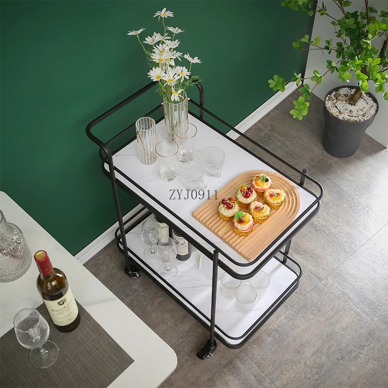 Trolley Hotel Restaurant Wine Cart Mobile Cake Delivery Trolley