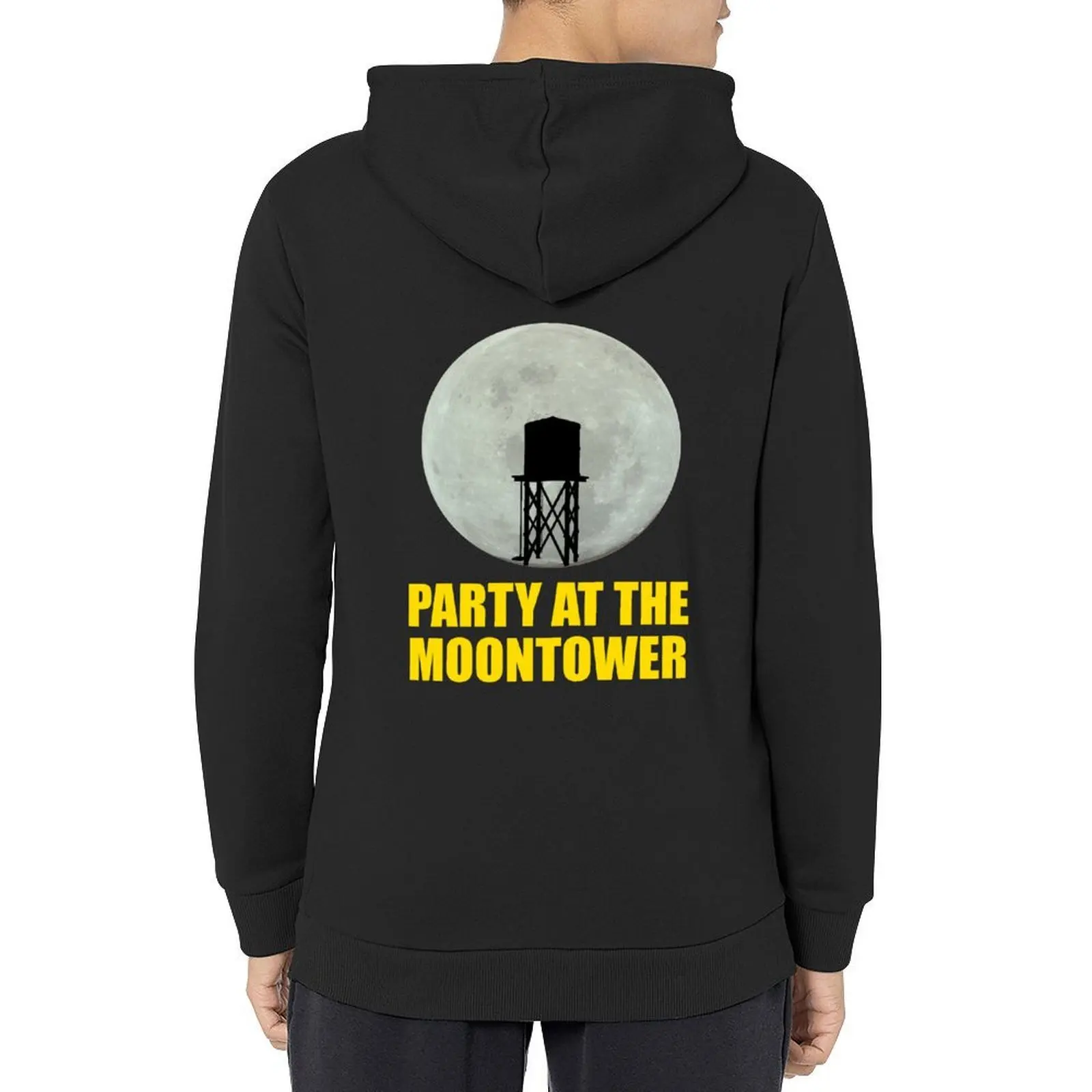 

Party At The Moontower Hoodie japanese style men's coat mens clothes aesthetic clothing new hooded tee