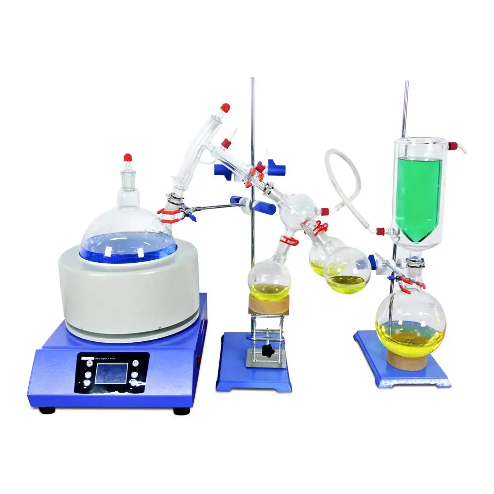 ZOIBKD Laboratory Equipment Kit SPD-2L Short Path Distillation Kit Equipped with Vacuum Pump and Cooler Cryopump