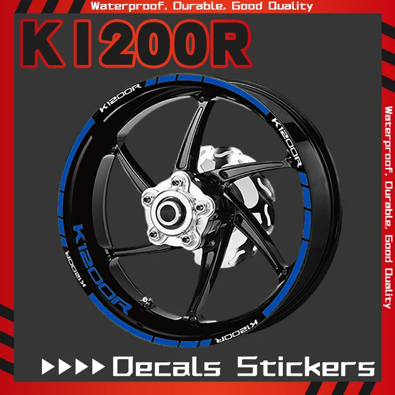 NEW Motorcycle Tyre Sticker For K1200R K1300R K1300S Front Rear Wheel Rim Stripe Reflective Decals Sticker k1200r k1300r