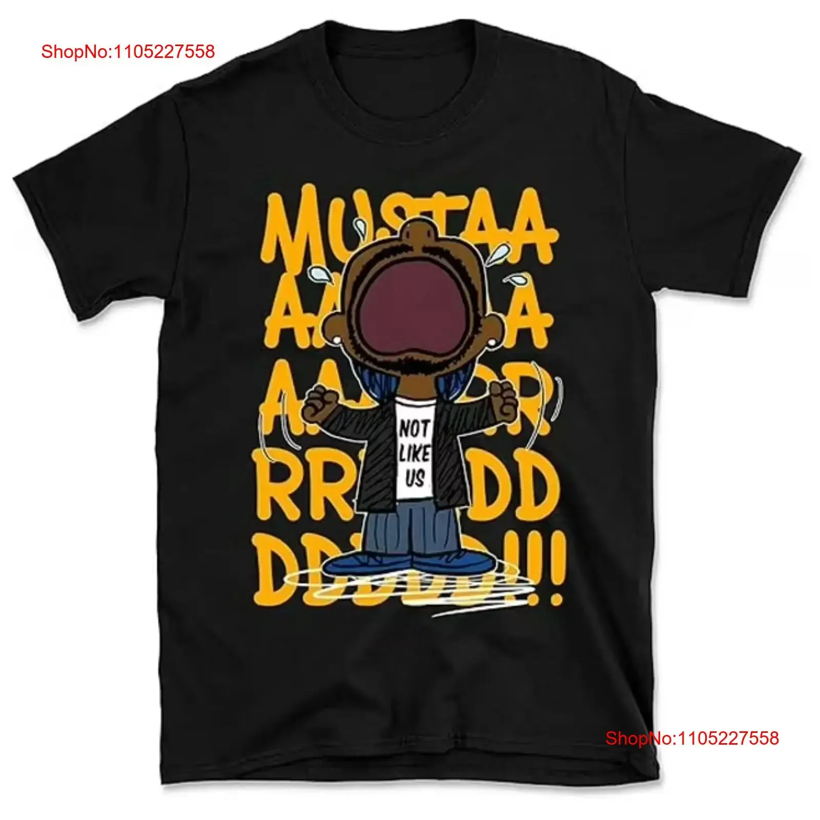 Kendrick Mustard Lamar Meme Rapper T Shirt Rap Hip Hop MT54 vintage Washed Stretched Casual Stylish Versatile