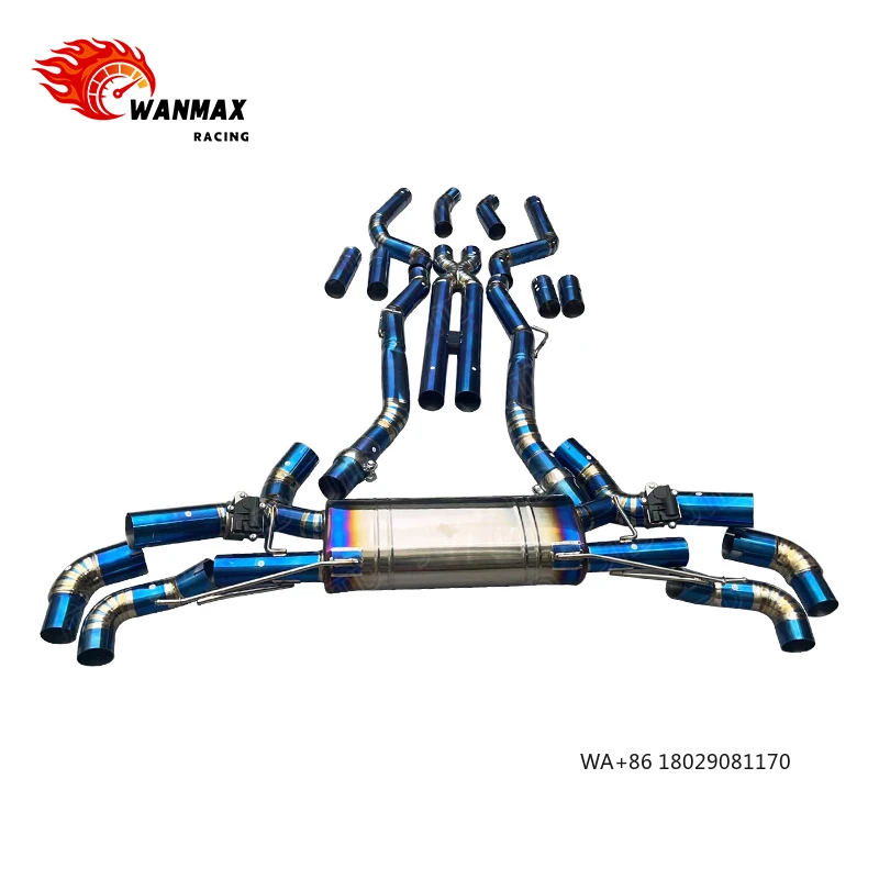 

Спортивная выхлопная система с клапанами из титана для G05 X5 M50i M60i G06 X6 4.4L V8 N63 S68 — улучшение производительности