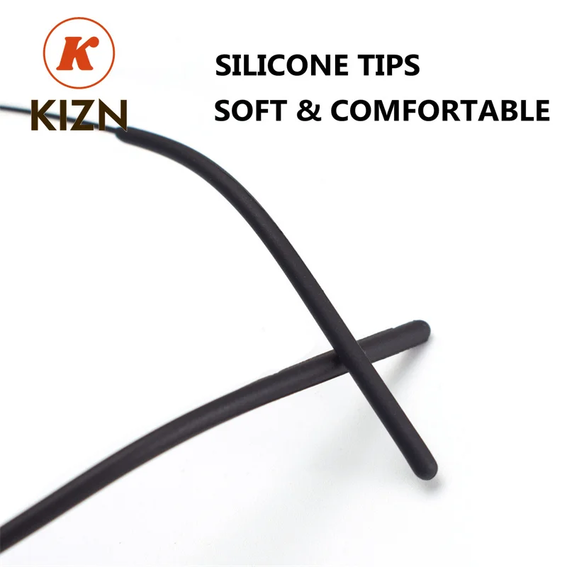 KIZNScrewless تصميم نظارات الموضة خفيفة للغاية Demark نظارات النساء التيتانيوم قصر النظر القراءة نظارات بعيد النظر الرجال #4