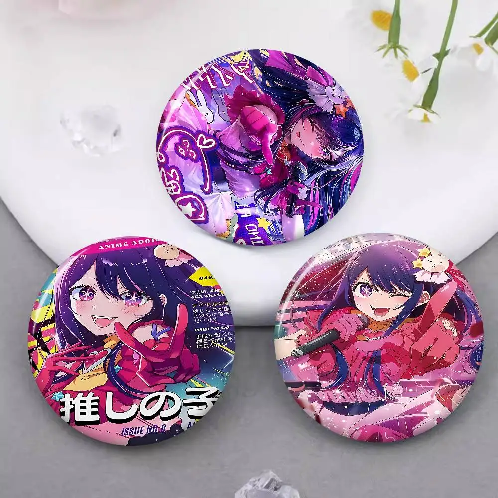 Japan Pop Anime Oshi No Ko New Brooches Soft Button Pin Funny Silly Gnarpy On A Skateboard Meme Badge Gamer Collection Gifts