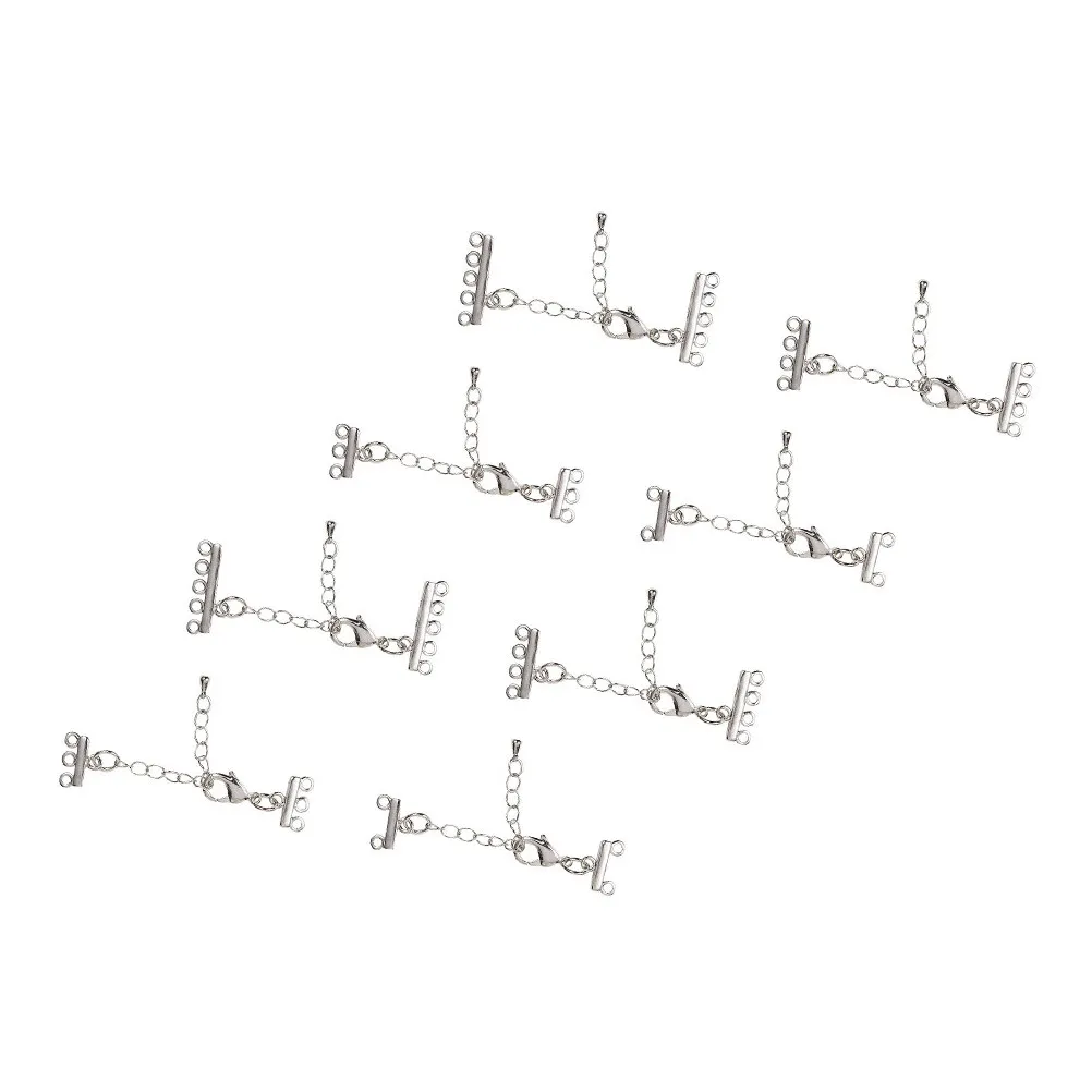 

8Pcs Adjustable Stainless Steel Extender Chains Necklace Bracelet Anklet Extension Chains DIY Jewelry Making Supplies Smooth