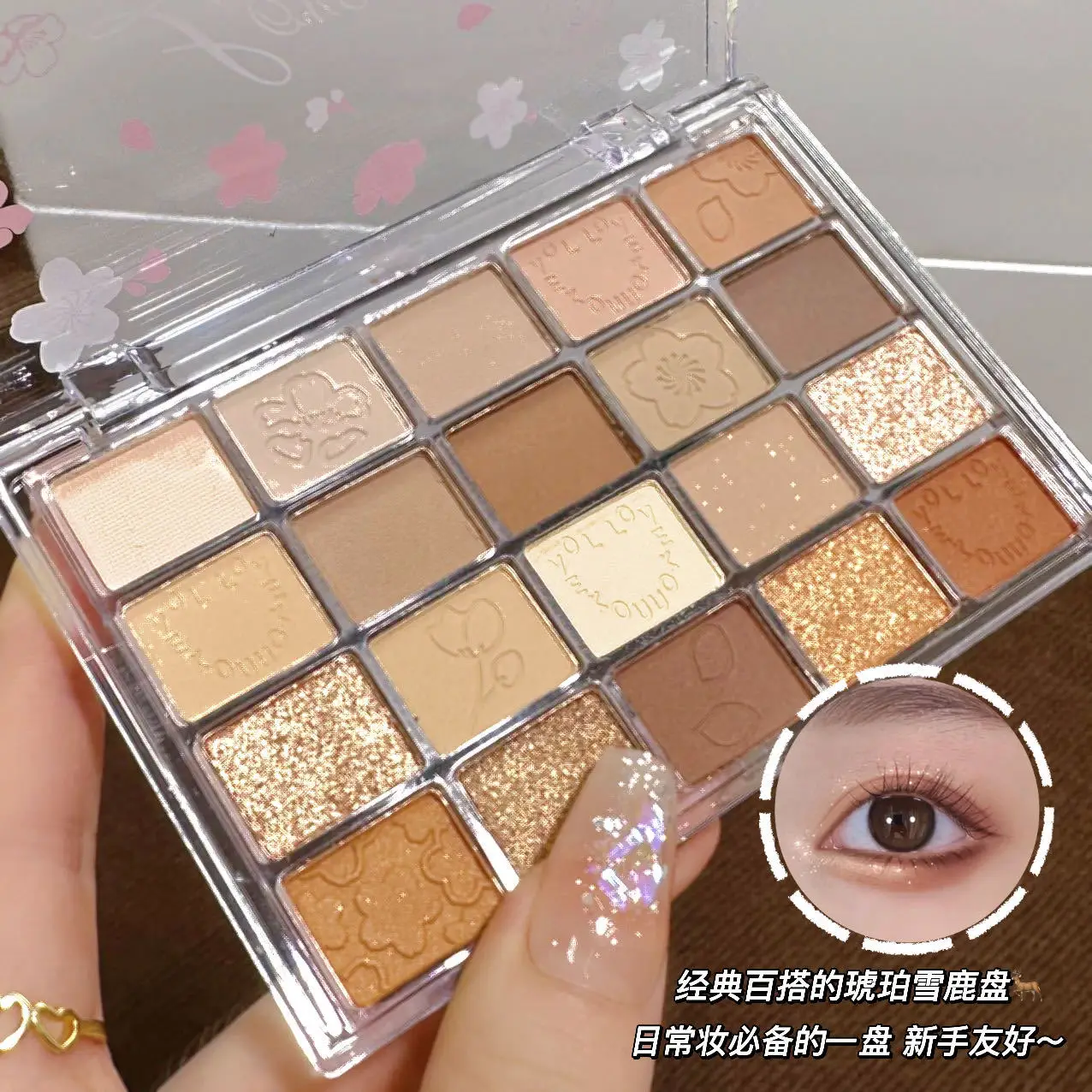 20 Kleurenpalet Parelwitte Oogschaduw Glitter Aarde Kleur Oogschaduw Glanzende Oogschaduw Pallet Make-Up Pigmentos Para Ojos Cosmetisch